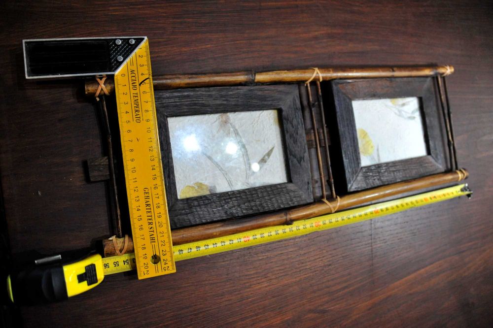 Moldura da Tailândia de teca e bambu