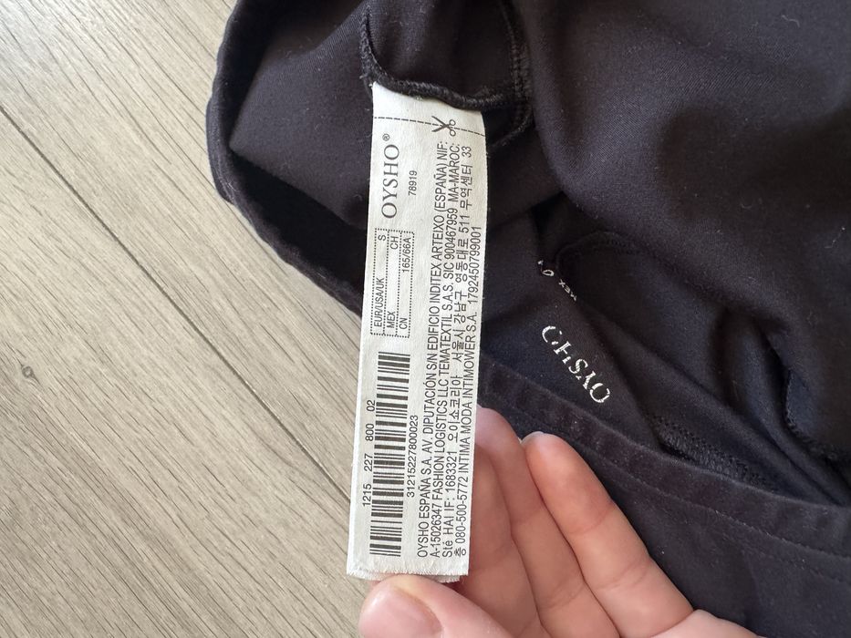 Легінси лосіни для вагітних чорні oysho S M