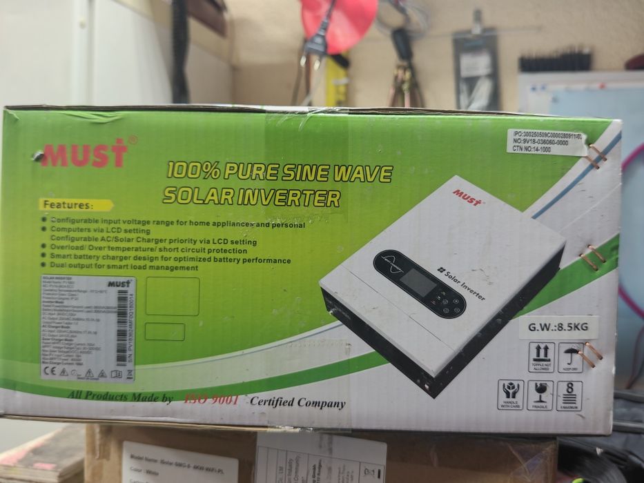 Гібридний сонячний інвертор MUST PV18-3624 ECO 3600VA / 3000W 24V