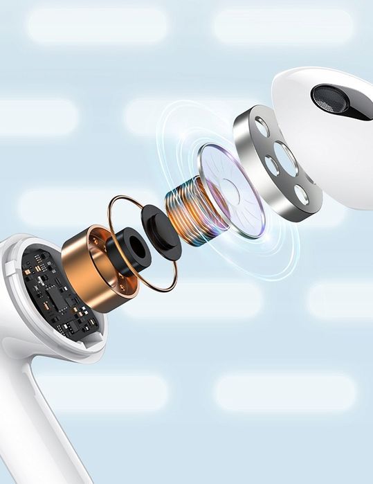 Słuchawki Bezprzewodowe Douszne Bluetooth Mikrofonem Kabel Powerbank