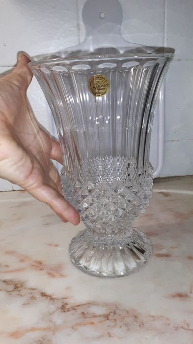 Vaso trabalhado Cristal D'arques