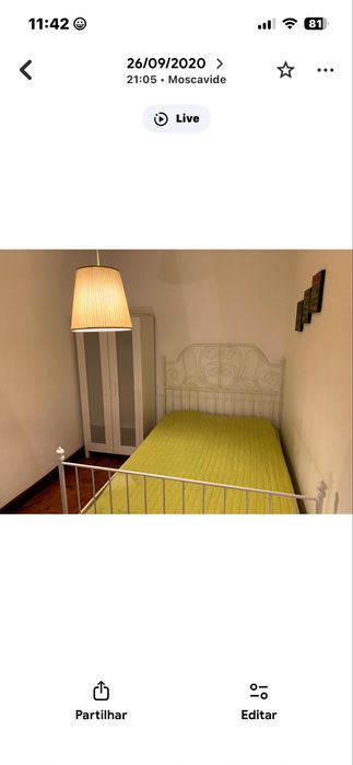 Vende-se Cama de ferro branca