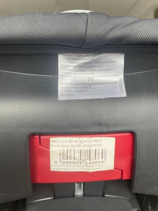 Автокрісло Britax Römer KING II LS Black Series Storm Grey у доброму стані