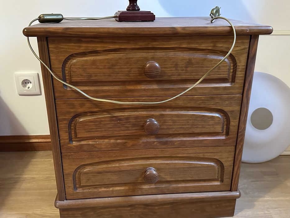 Cama de casal madeira maçica