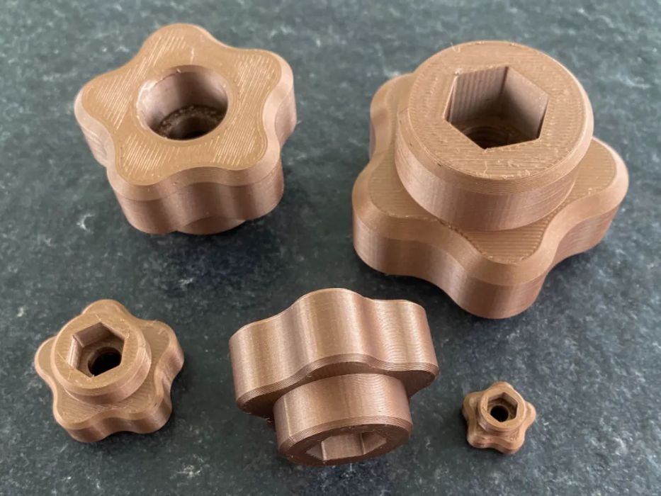 Star-Shaped Knobs for Screws M3 to M12