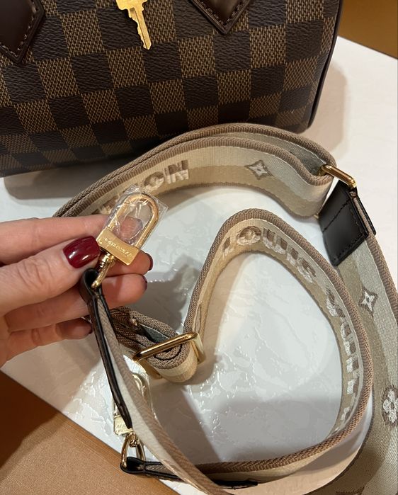 Сумка LV Louis Vuitton Speedy Damier Ebene Луи Виттон премиум