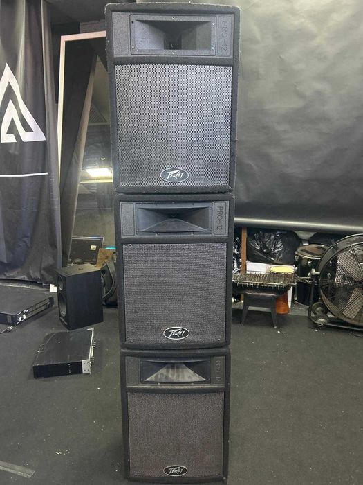 3 Colunas Peavey Pro-12 PA (Passivas) - Preço p/ Unidade, Par ou Trio