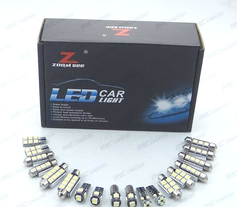 KIT COMPLETO DE 23 LÂMPADAS LED INTERIOR AUDI Q5 2009-2016