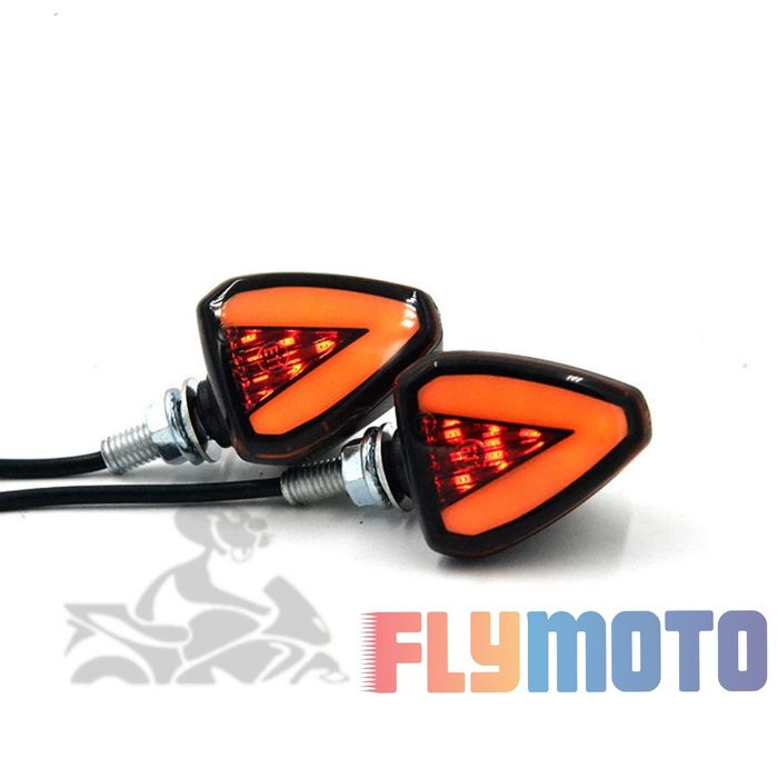 Мото поворотники LED 12V зі стоп сигналом, поворотники для електросам