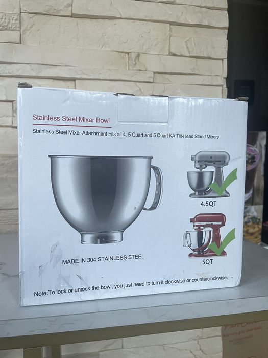 Dzieża ze stali nierdzewnej 4,8 litra do KitchenAid 4,5QT i 5QT Misa