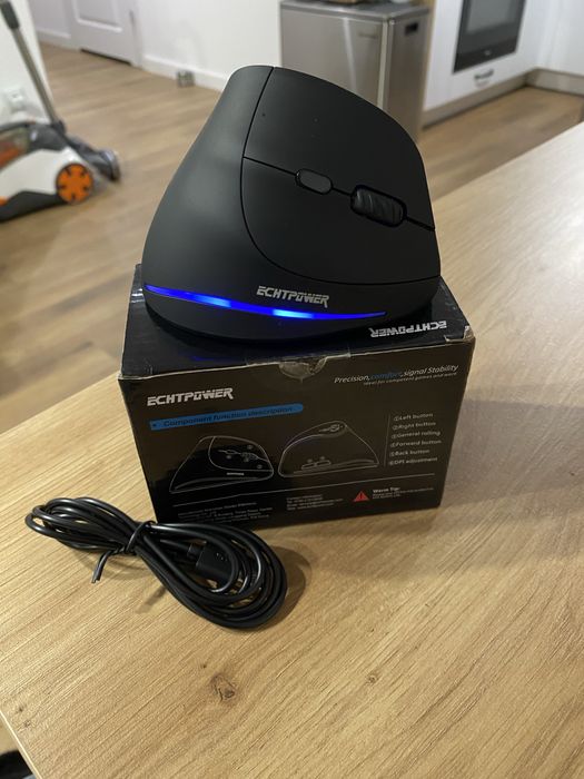 Вертикальная мышь ECHTPower/ безпроводная мышка /компьюетер / игры /