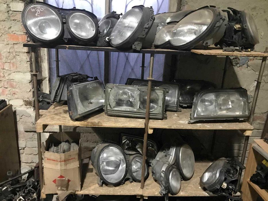 Фари передні Mercedes W124 W210 W201 W202 W140 W220 ML163 Vito W168