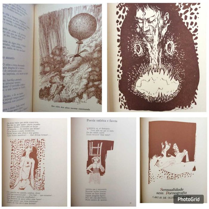Bocage - Obras Escolhidas Lisboa, edição Artis, 1967, 1969, e 1970; 3 volumes