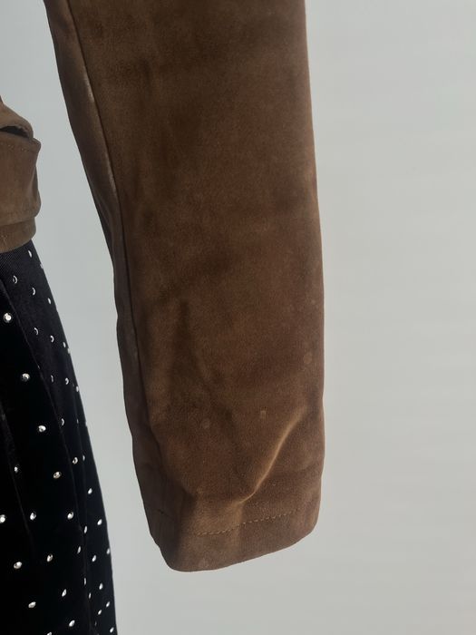 Kurtka, ramoneska brązowa z paskiem w talii rozmiar M