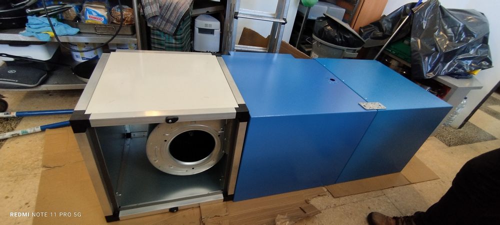 Montagem de extração de fumos