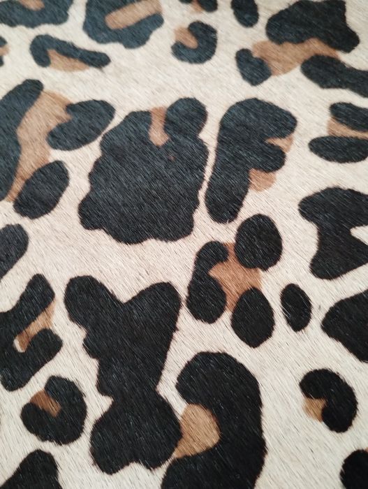 TAURUS torebka listonoszka skóra naturalna z włosiem animal print