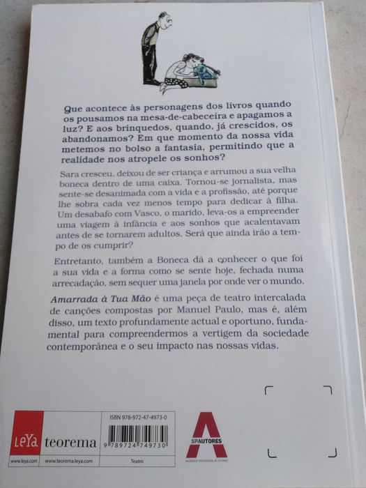 Livro "Amarrada à tua mão" de José Fialho Gouveia com CD incluído