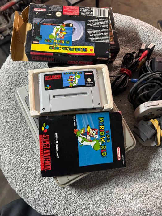 Super Nintendo SNES PAL + 2 Comandos + 3 Jogos Completos CIB