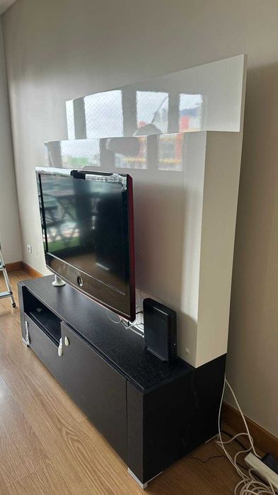 móvel de tv preto