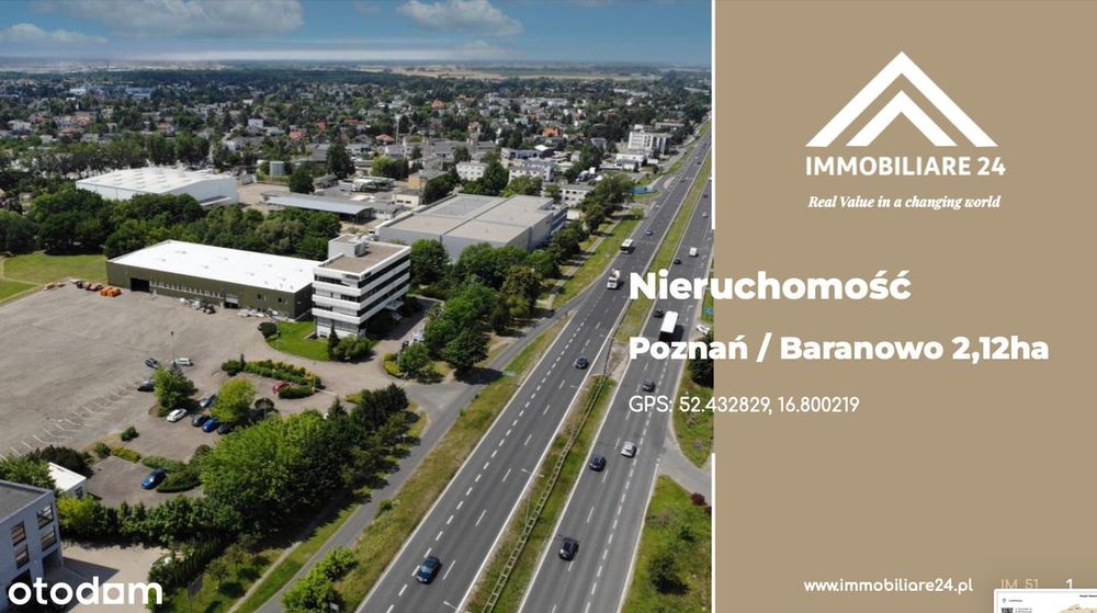 OKAZJA - Kompleks biurowo-magazynowy – Baranowo / Poznań - 2,12ha