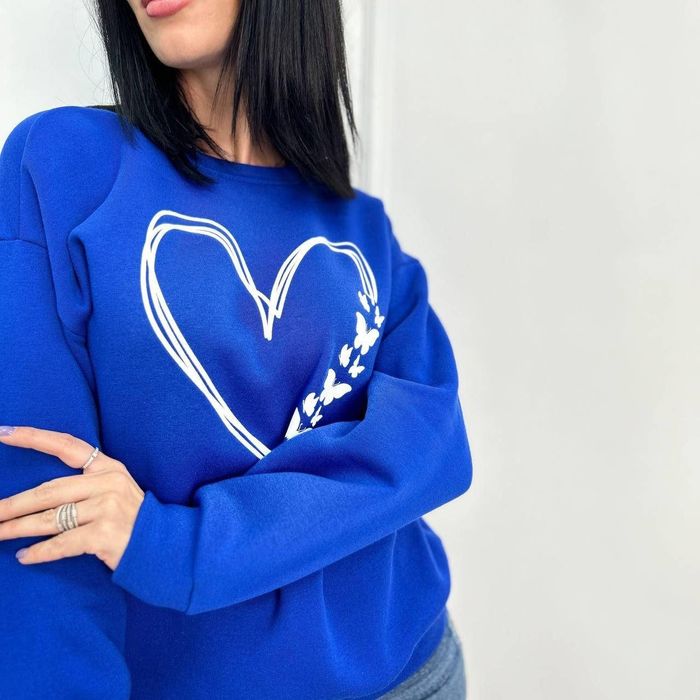 Жіночий утеплений світшот на флісі .50,52