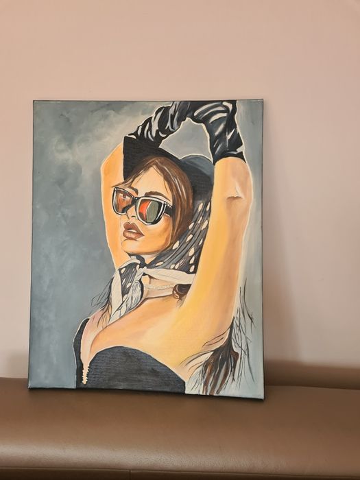 Obraz olejny na płótnie kobieta