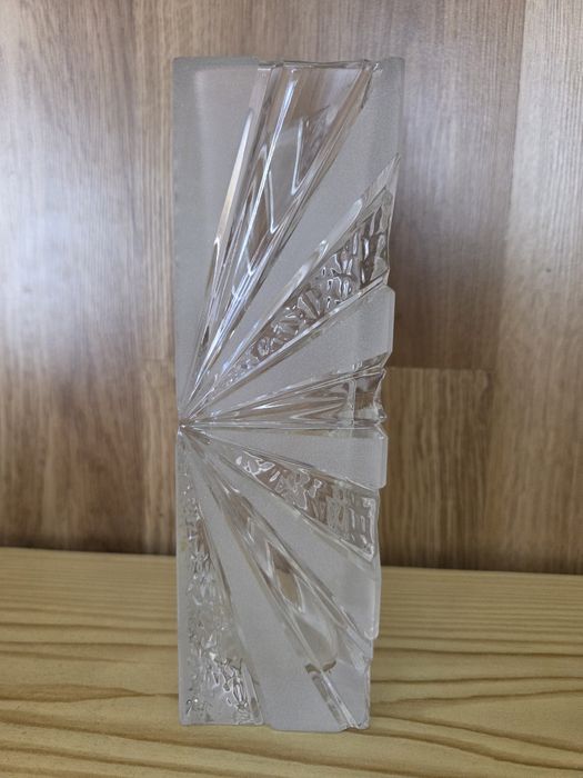 Wazon F. VIZNER Sklo Union kryształ Czechy DESIGN VINTAGE retro
