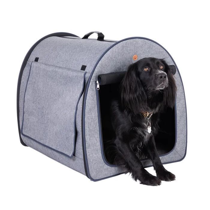 Rozkładana Torba Podróżna dla Psa Easy Go L 57x77x63cm Szara Kojec ZWR