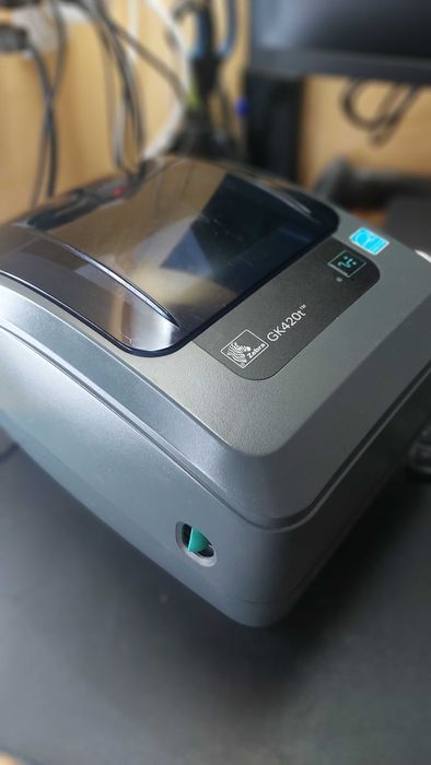 Термотрансферний принтер Zebra GK420t. Друк нейлон, сатин. Нова Пошта