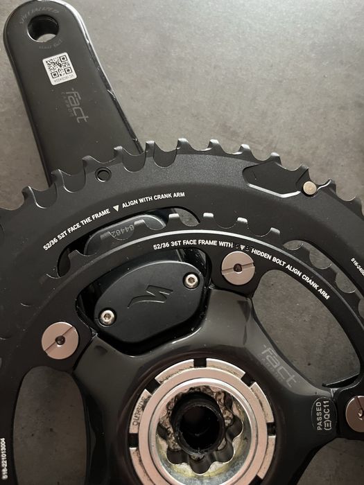 Korba S-Works pomiar mocy 175mm