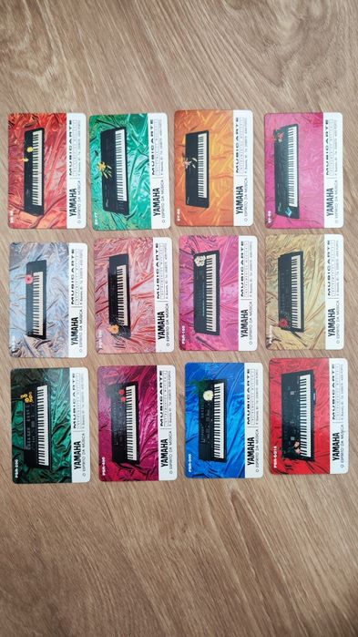 Calendários Yamaha Musicarte 1993 – coleção completa 12 meses