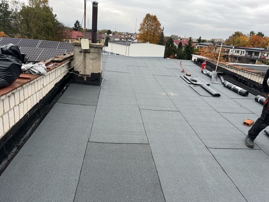 Dachy płaskie, kompleksowy wykonawca. PAPA TERMOZGRZEWALNA, EPDM, PVC