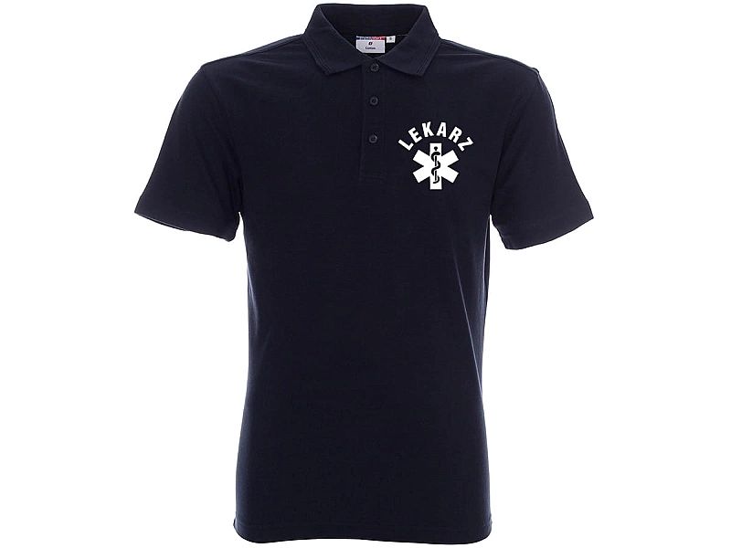 Koszulka Polo męska LEKARZ granatowa (XL)