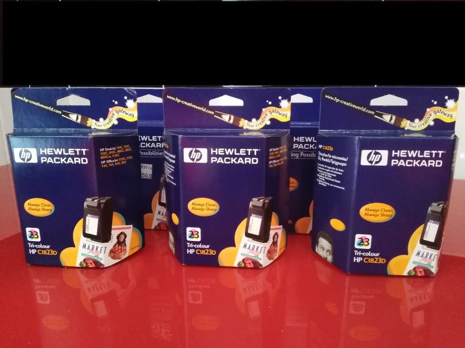 Tinteiros Impressoras HP (Cores e Preto).