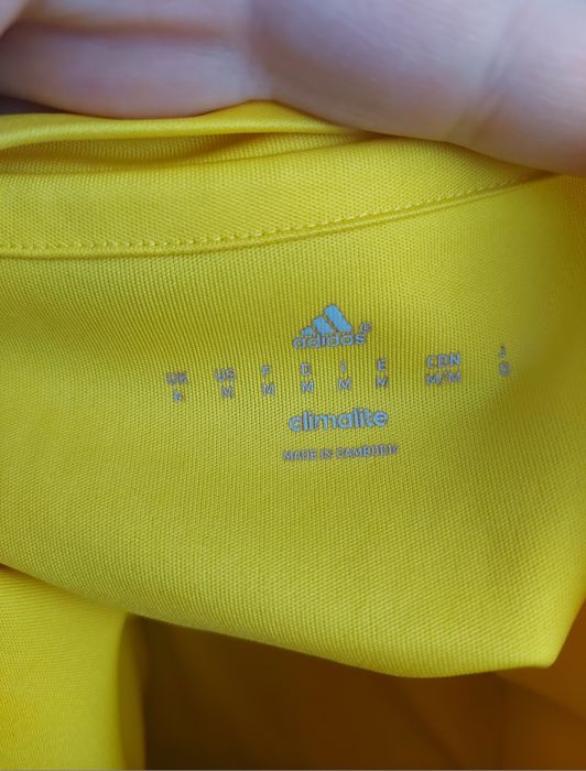 Oryginalna koszulka sportowa adidas Climalite żółta 2015 trening M