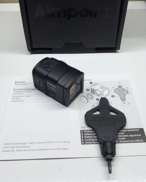 Коллиматорный прицел Aimpoint ACRO P-2 3.5 MOA оригинал, новый, закрытый коллиматорный прицел