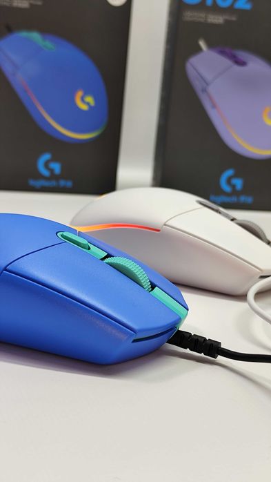 Геймерська провідна ігрова мишка Logitech G102 з RGB підсвіткою
