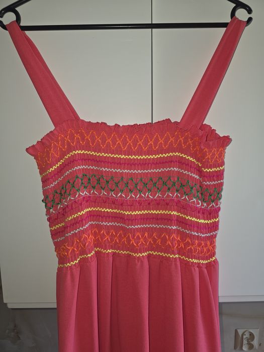 Sukienka Koralowa na upały Plus Size
