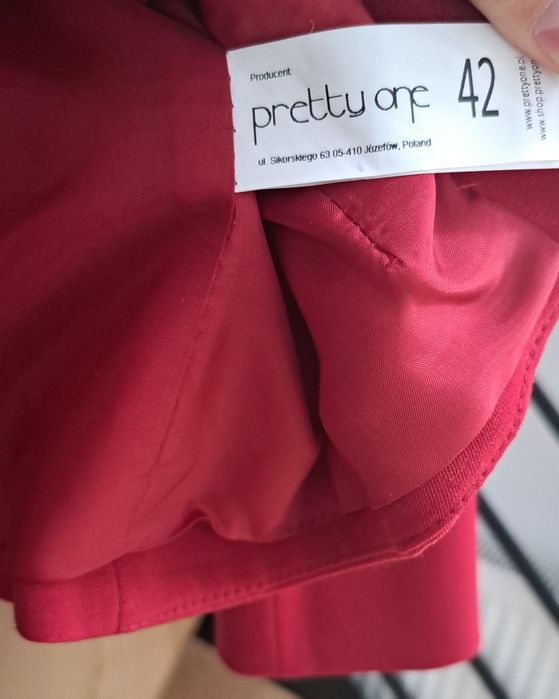 Czerwona marynarka damska Pretty One L/XL wełna