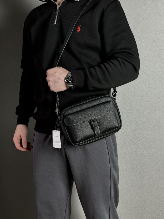Чоловіча сумка Coach мужская сумка барсетка мессенджер клатч через пле