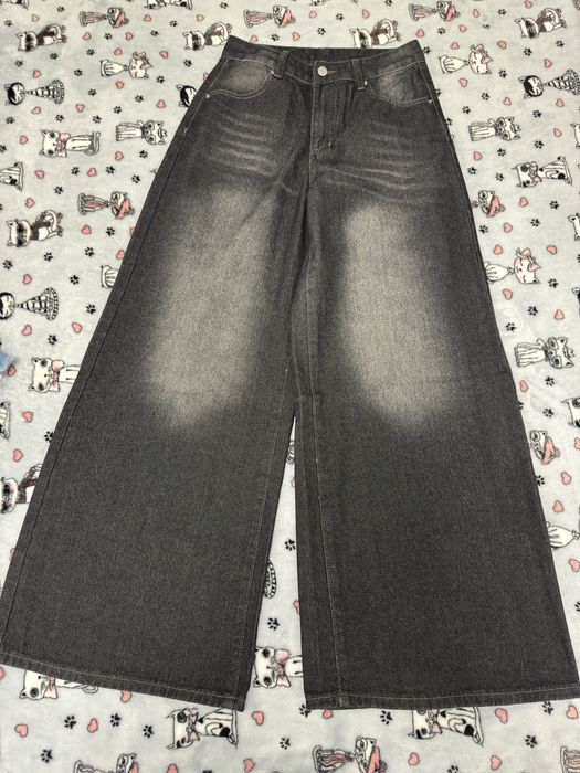 Мега широкі джинси wide leg