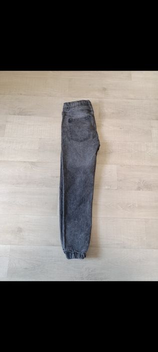 Нові джинси джогери графітові (Acid Wash)