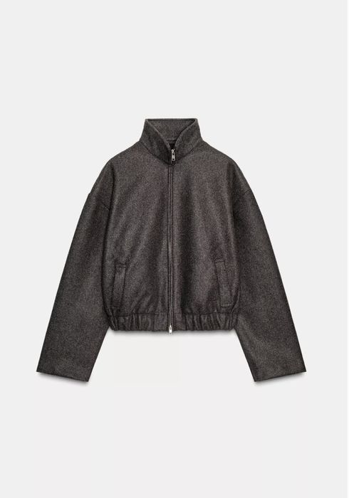 Курточка zara тренд актуальна шоколад s двухсторонній замок