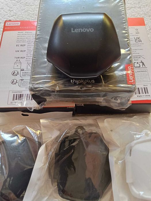 Auriculares/Fones Lenovo GM2 PRO + Capa de Proteção | Graves Fortes + Modo Gaming + Bluetooth 5.3 [Novo/Selado]