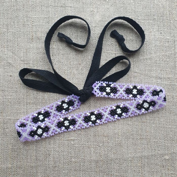 Чокер намисто силянка стрічковий ґердан