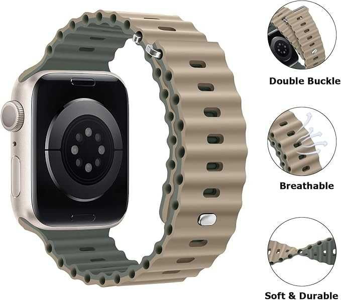 Anlinser Silikonowy sportowy pasek  do zegarka Apple Watch 41mm