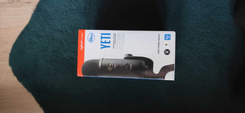 Fabrycznie zaplombowany mirkofon blue yeti blackout (CZARNY NOWY)