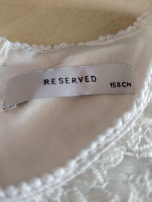 Sukienka biała dla dziewczynki Reserved