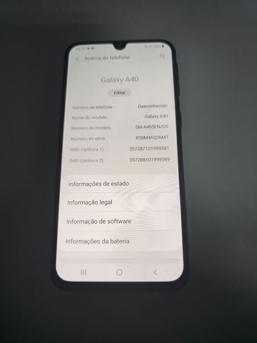 Samsung galaxy A 40