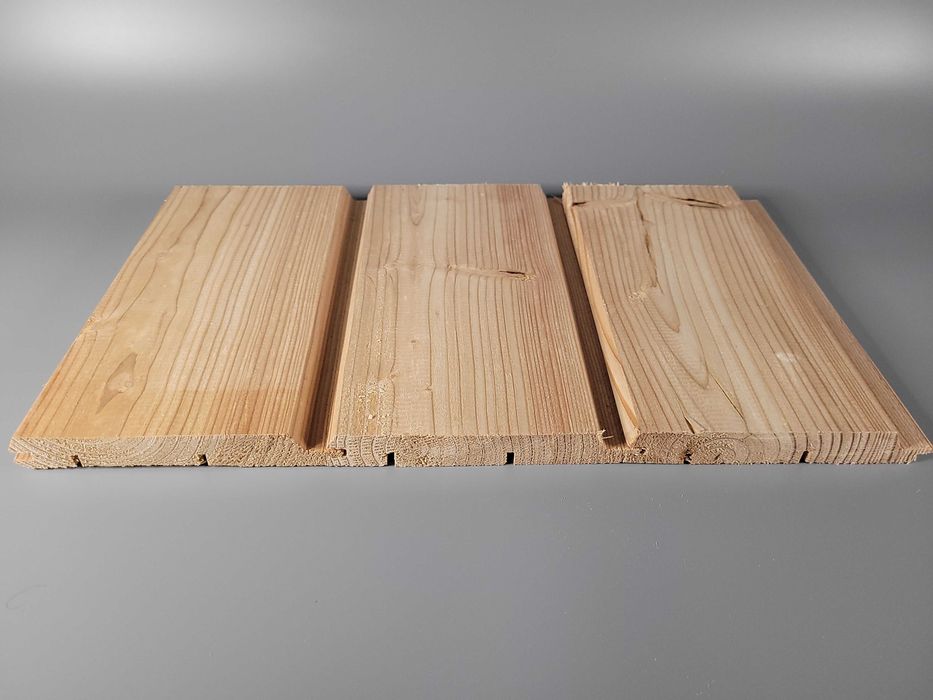 Deska elewacyjna, podbitka MODRZEW 20mm Szwedzkie pióro ŚLĄSK